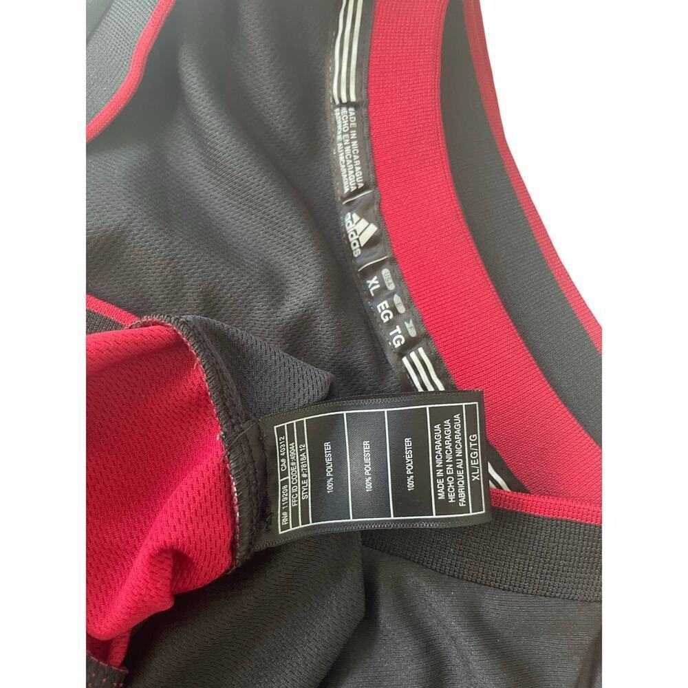 ADIDAS NBA MIAMI HEAT JERSEY HASSAN WHITESIDE #21 BLACK SCREEN Sz XL 2013 MADE - Picture 8 of 15